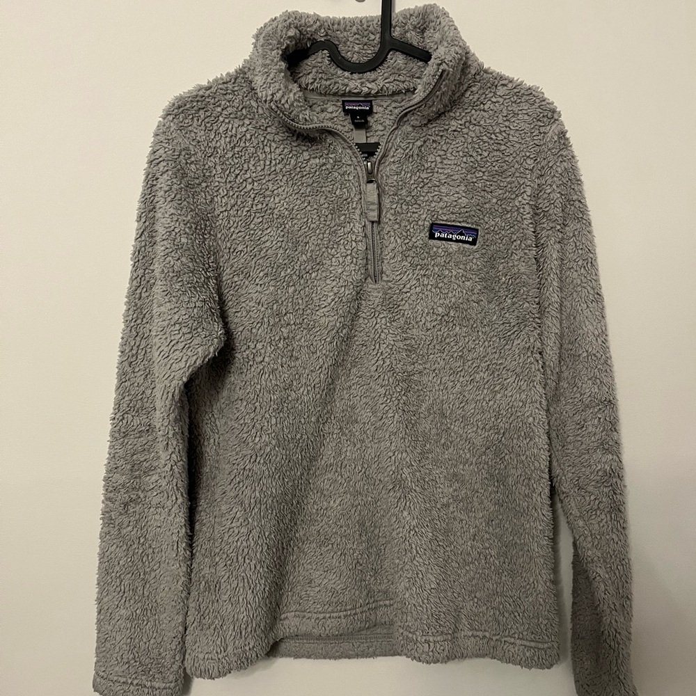 Patagonia Gray Sherpa Fleece Pullover